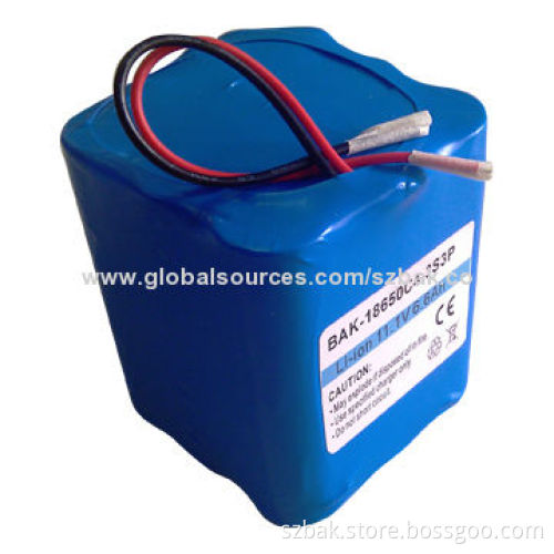 Factory 18650 Lithium-ion Battery Pack with 11.1V Voltage and 6.6Ah Capacity